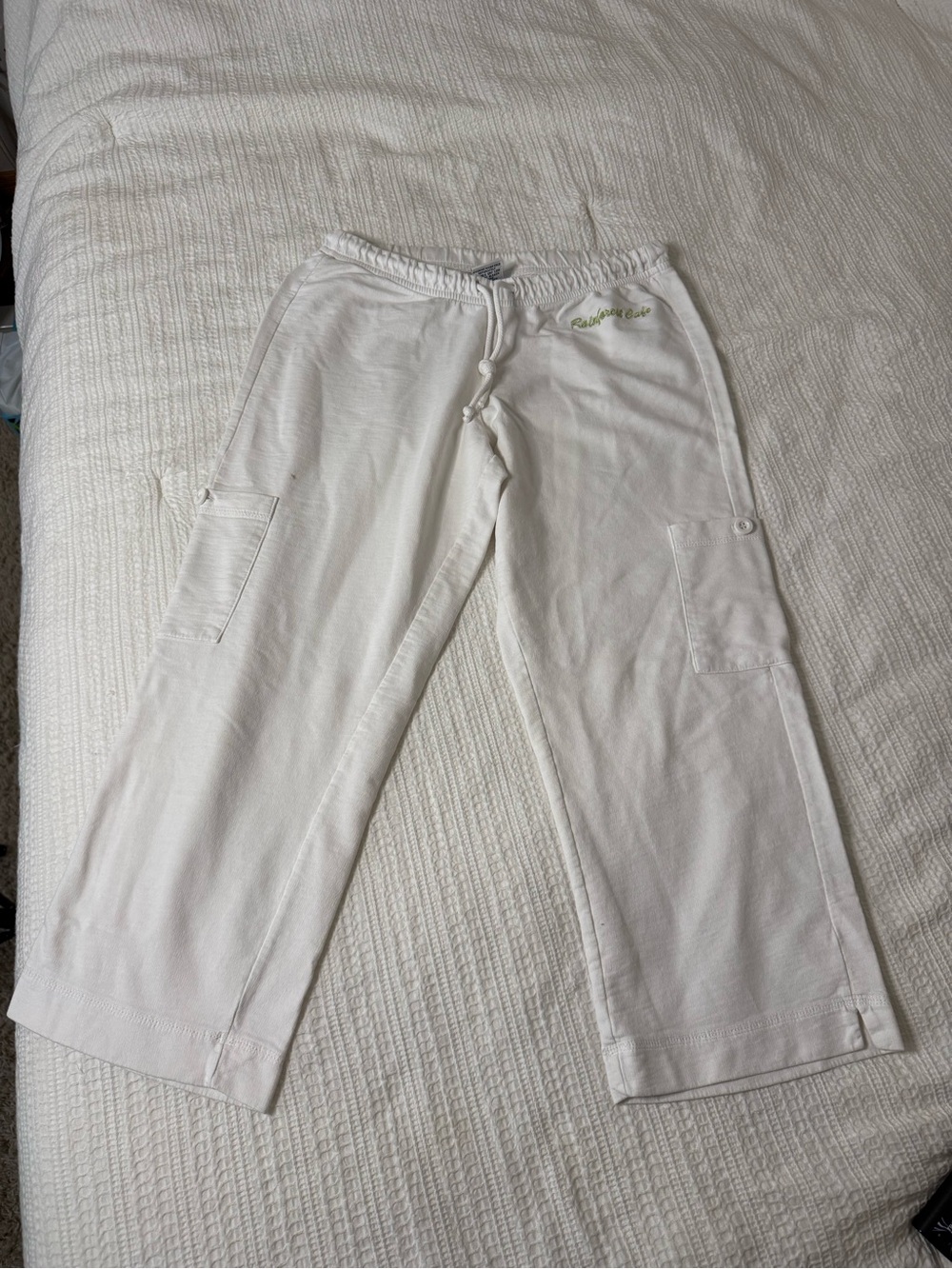 RAINFOREST White Men's Cargo Lounge Pants